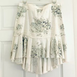 Urban Outfitters White floral skirt
